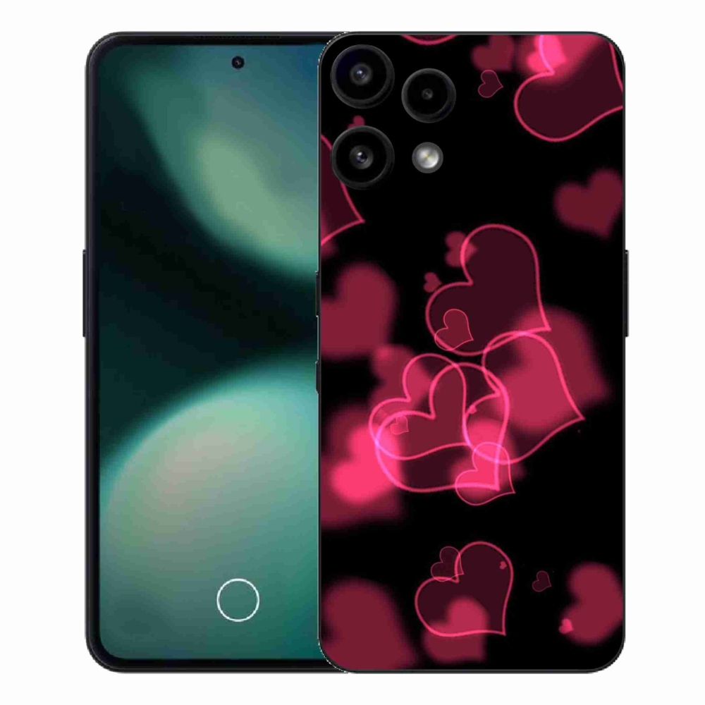 Gelový kryt mmCase na Nothing Phone (3a) Lite - červená srdíčka