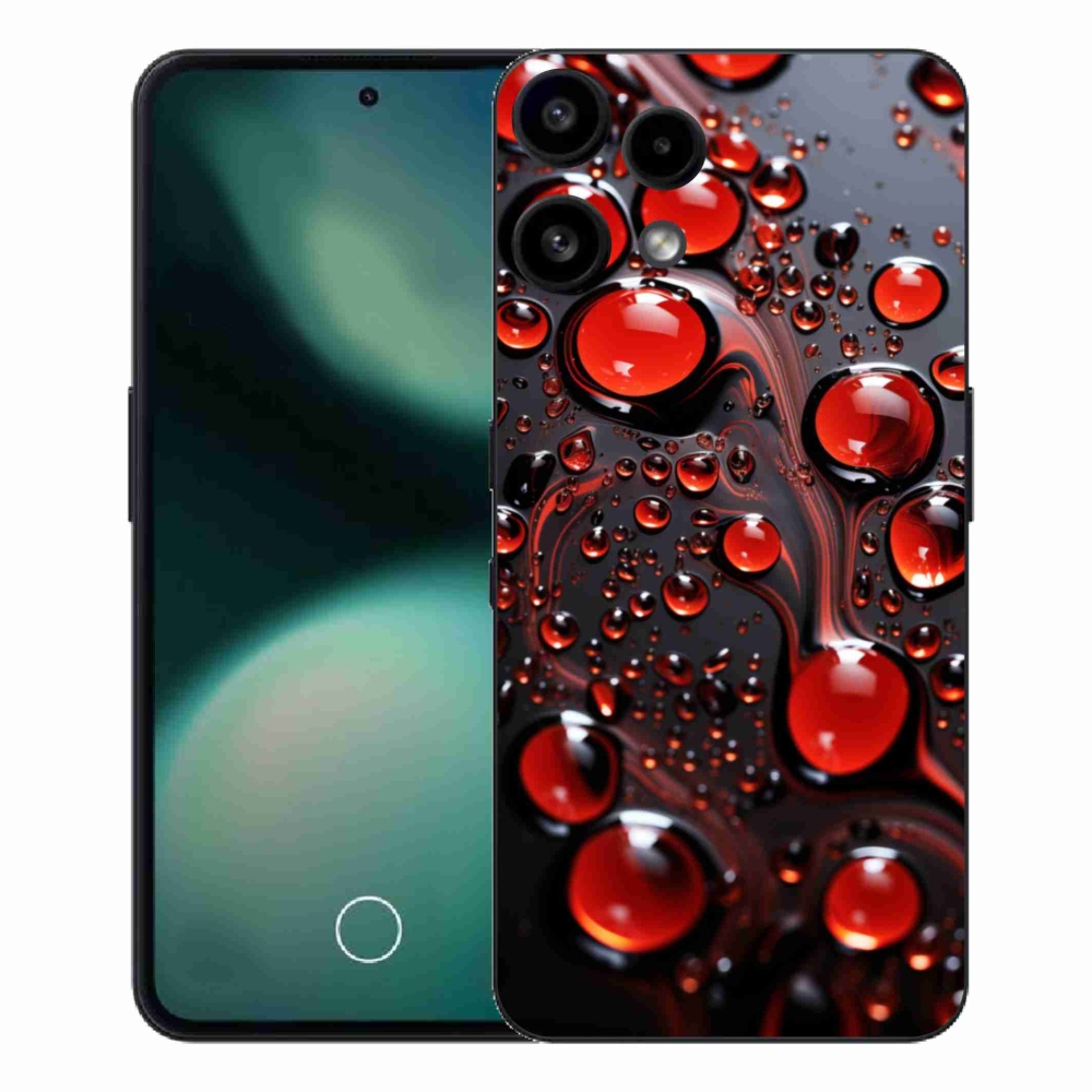 Gelový kryt mmCase na Nothing Phone (3a) Lite - červené kapky 2