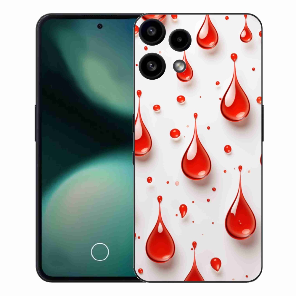 Gelový kryt mmCase na Nothing Phone (3a) Lite - červené kapky