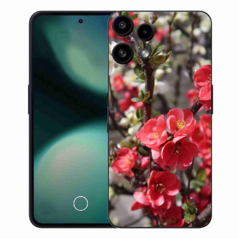 Gelový kryt mmCase na Nothing Phone (3a) Lite - červené květy