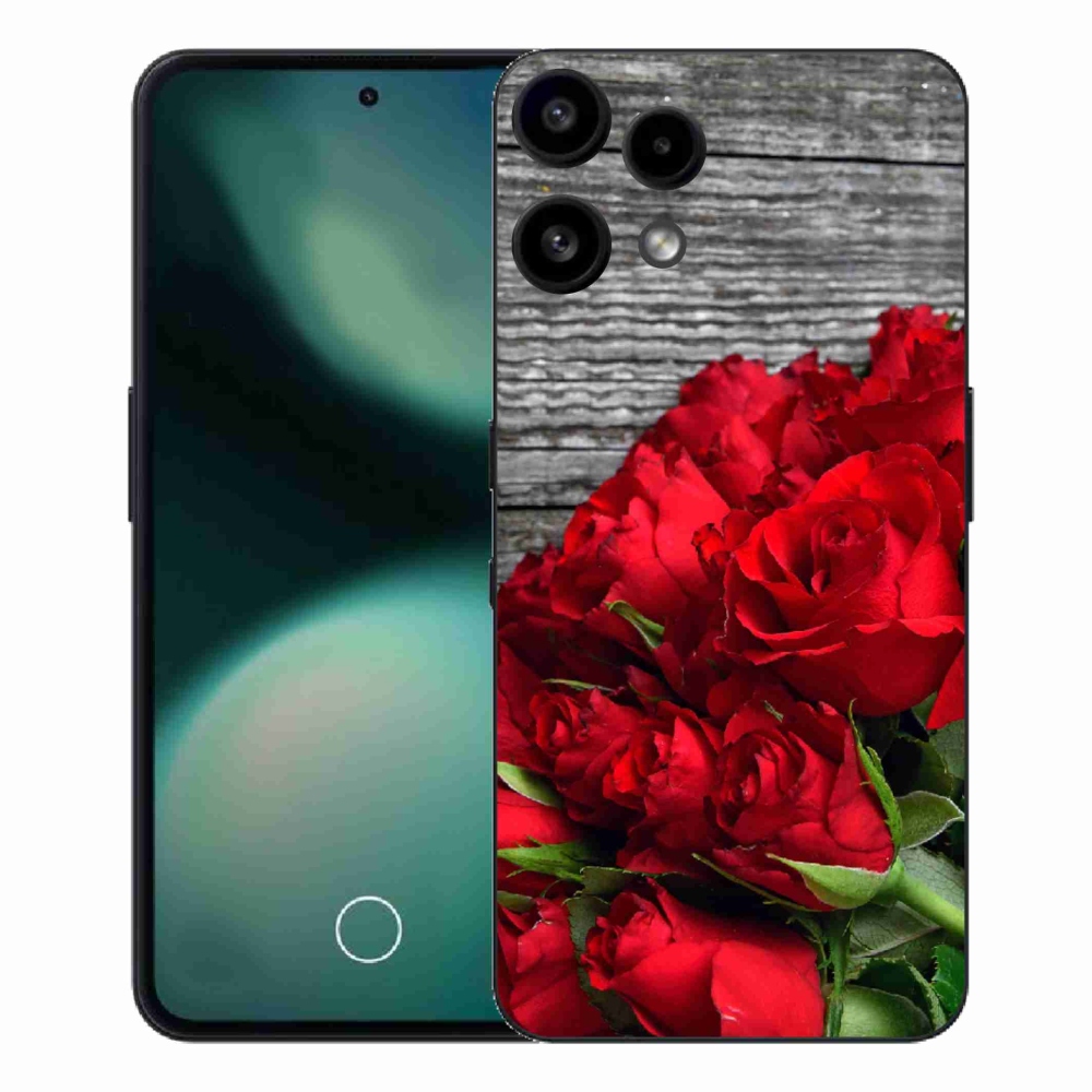 Gelový kryt mmCase na Nothing Phone (3a) Lite - červené růže