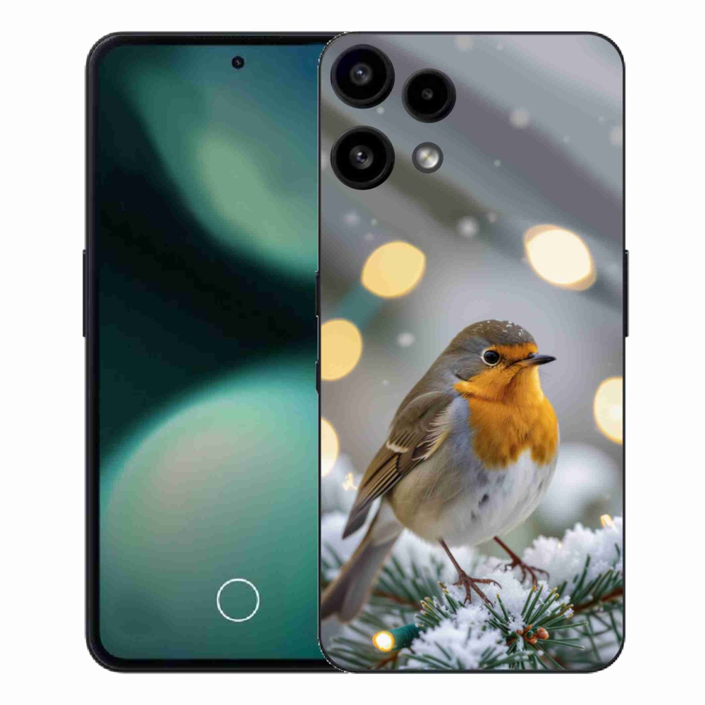 Gelový kryt mmCase na Nothing Phone (3a) Lite - červenka v zimě