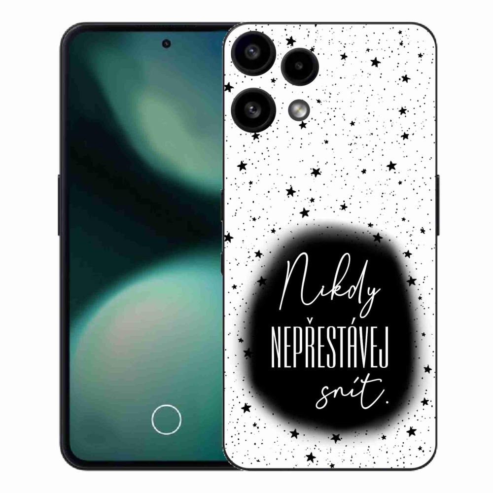 Gelový kryt mmCase na Nothing Phone (3a) Lite - citát 1 černobílé pozadí