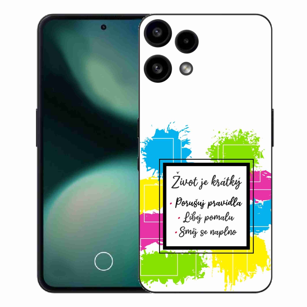 Gelový kryt mmCase na Nothing Phone (3a) Lite - citát 5 bílé pozadí
