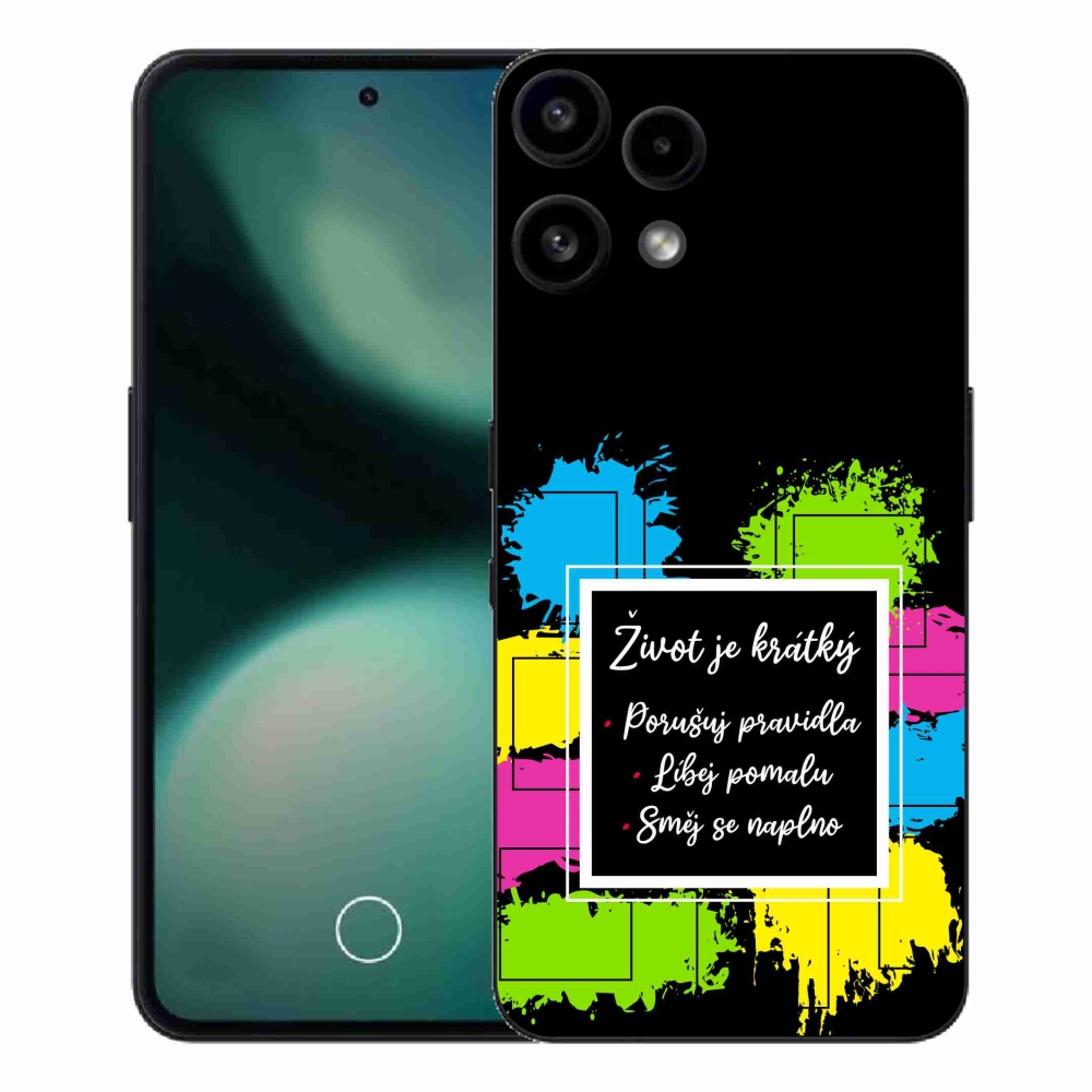 Gelový kryt mmCase na Nothing Phone (3a) Lite - citát 5 černé pozadí