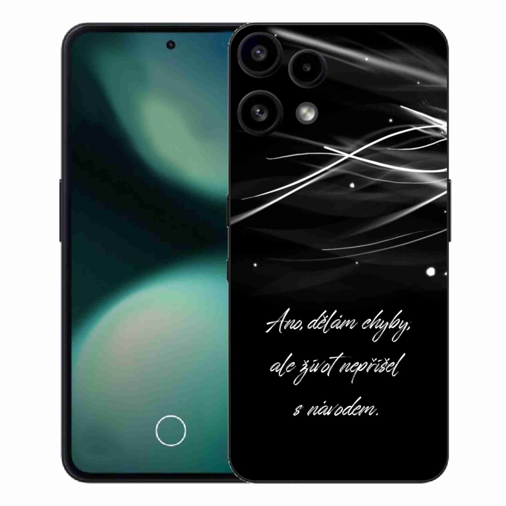 Gelový kryt mmCase na Nothing Phone (3a) Lite - citát černé pozadí