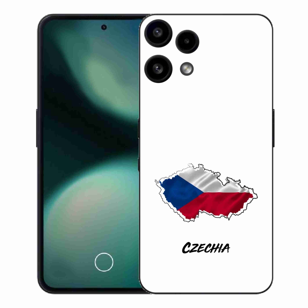 Gelový kryt mmCase na Nothing Phone (3a) Lite - Czechia bílé pozadí