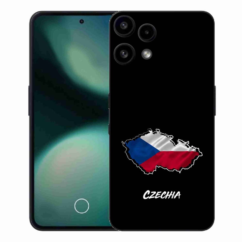 Gelový kryt mmCase na Nothing Phone (3a) Lite - Czechia černé pozadí