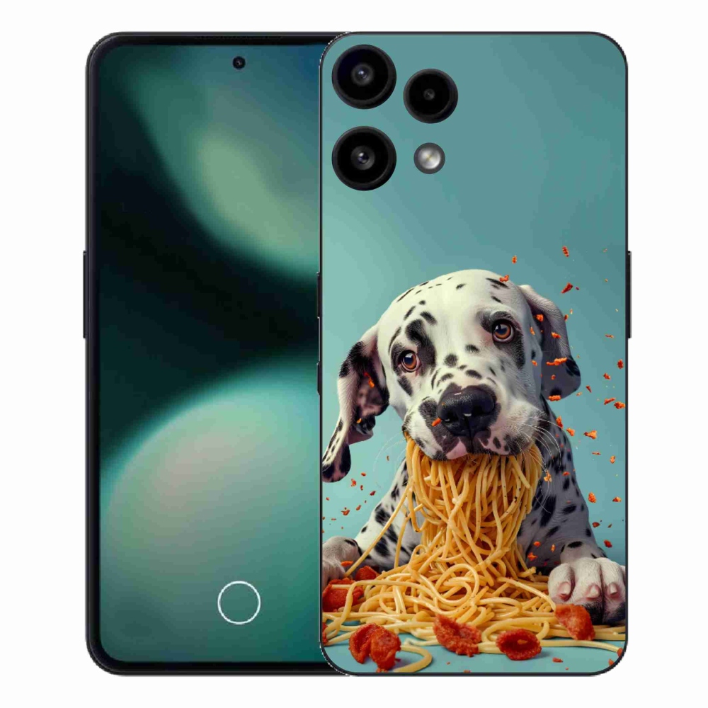 Gelový kryt mmCase na Nothing Phone (3a) Lite - dalmatin a špagety