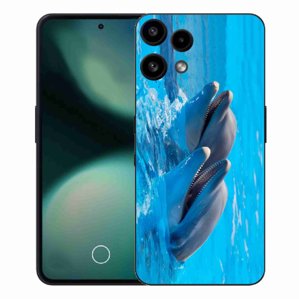 Gelový kryt mmCase na Nothing Phone (3a) Lite - delfíni