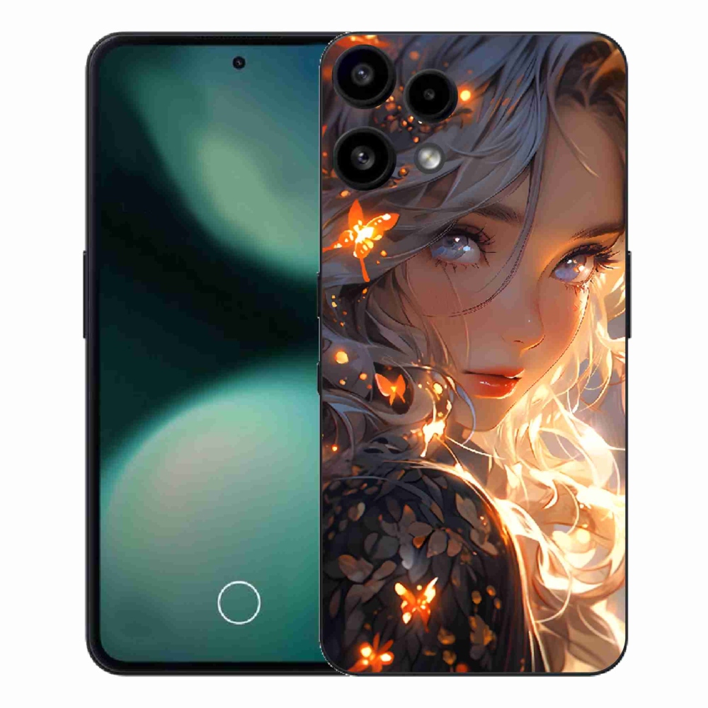 Gelový kryt mmCase na Nothing Phone (3a) Lite - dívka a motýli