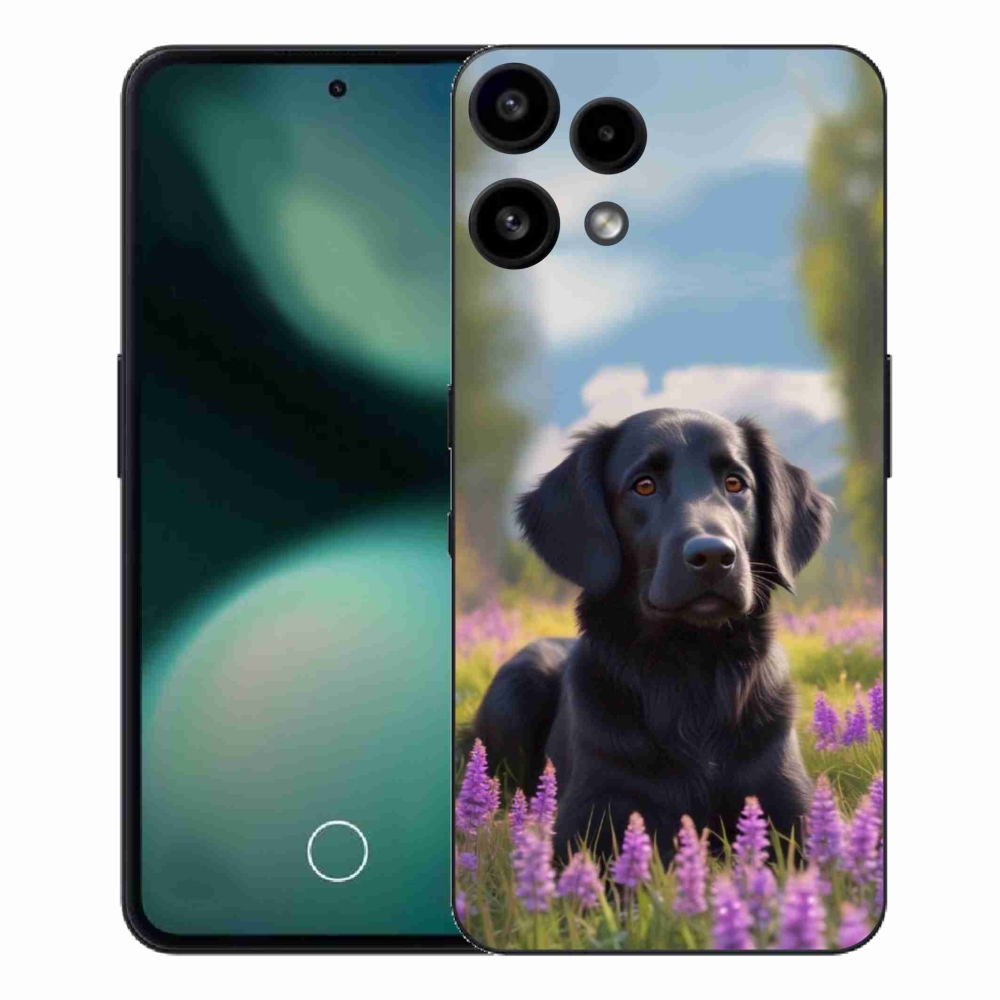 Gelový kryt mmCase na Nothing Phone (3a) Lite - elegantní černý retrívr