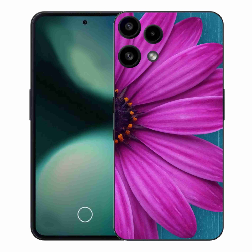 Gelový kryt mmCase na Nothing Phone (3a) Lite - fialová kopretina