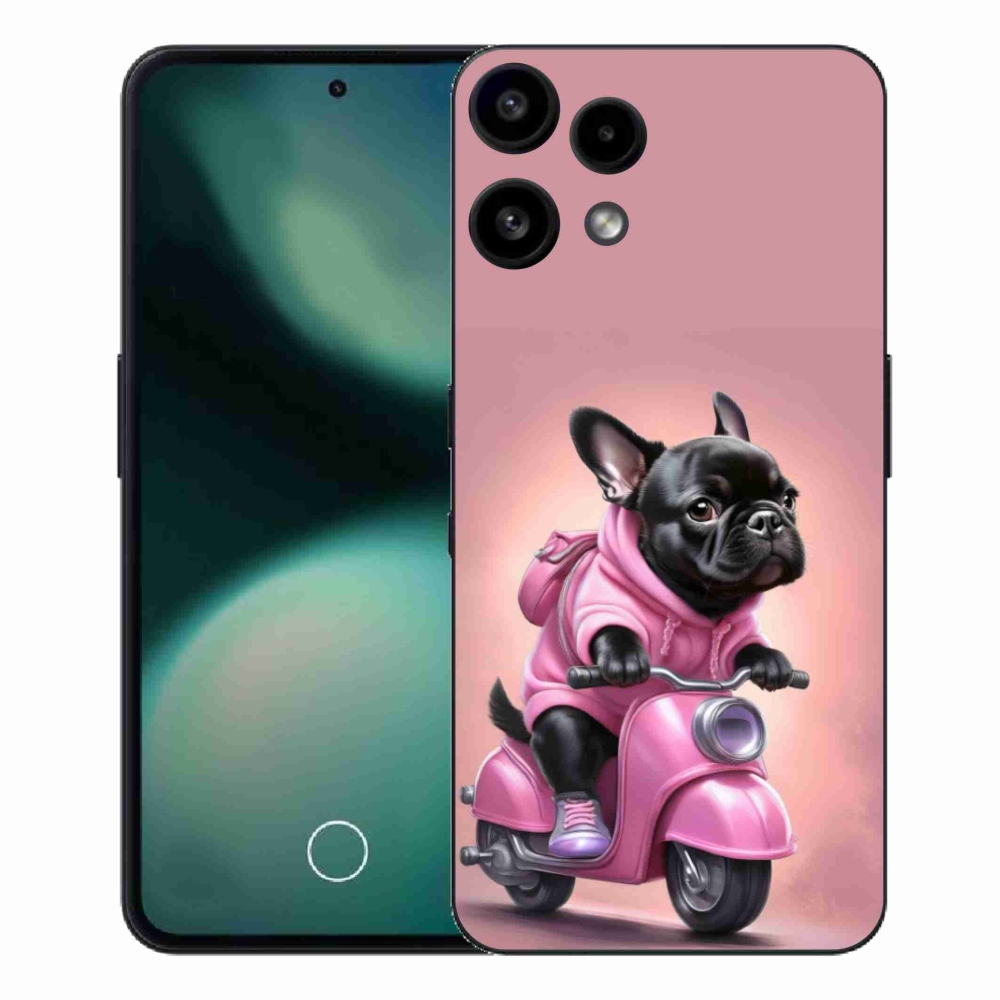 Gelový kryt mmCase na Nothing Phone (3a) Lite - francouzský buldoček na skútru
