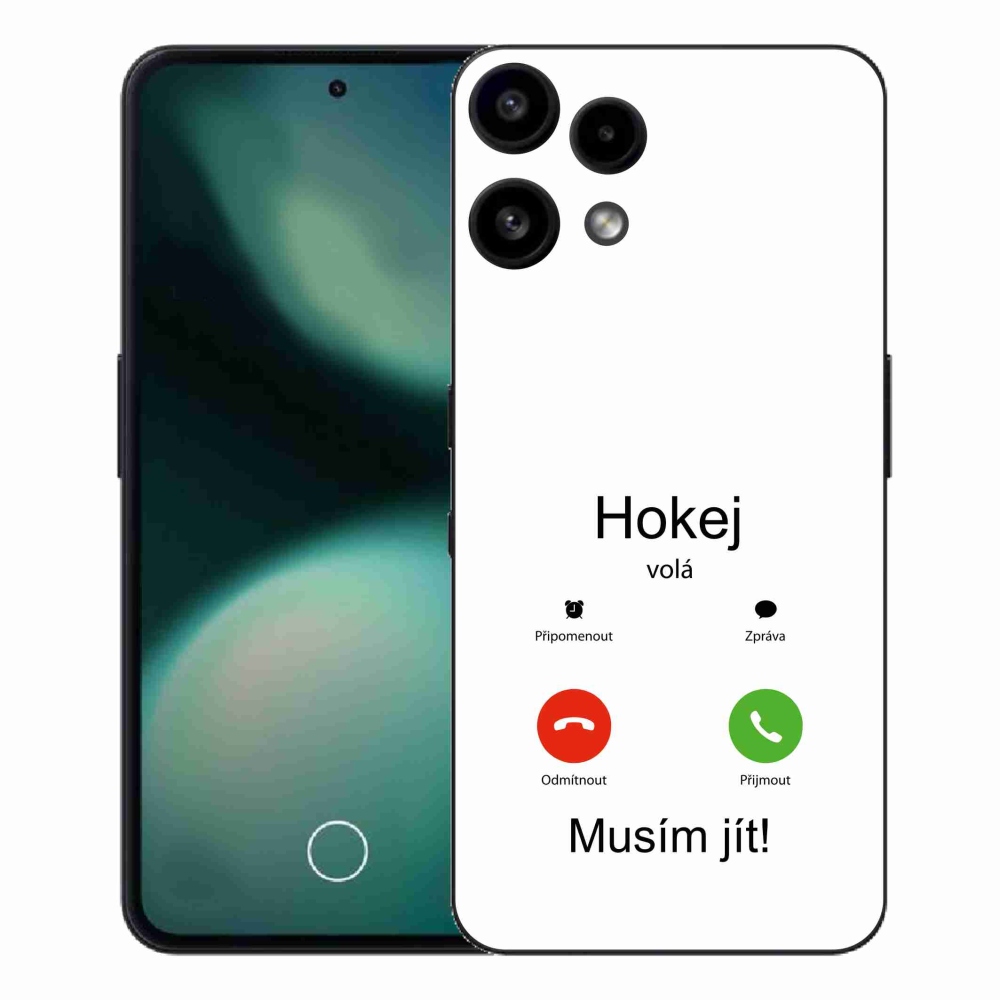 Gelový kryt mmCase na Nothing Phone (3a) Lite - hokej volá bílé pozadí