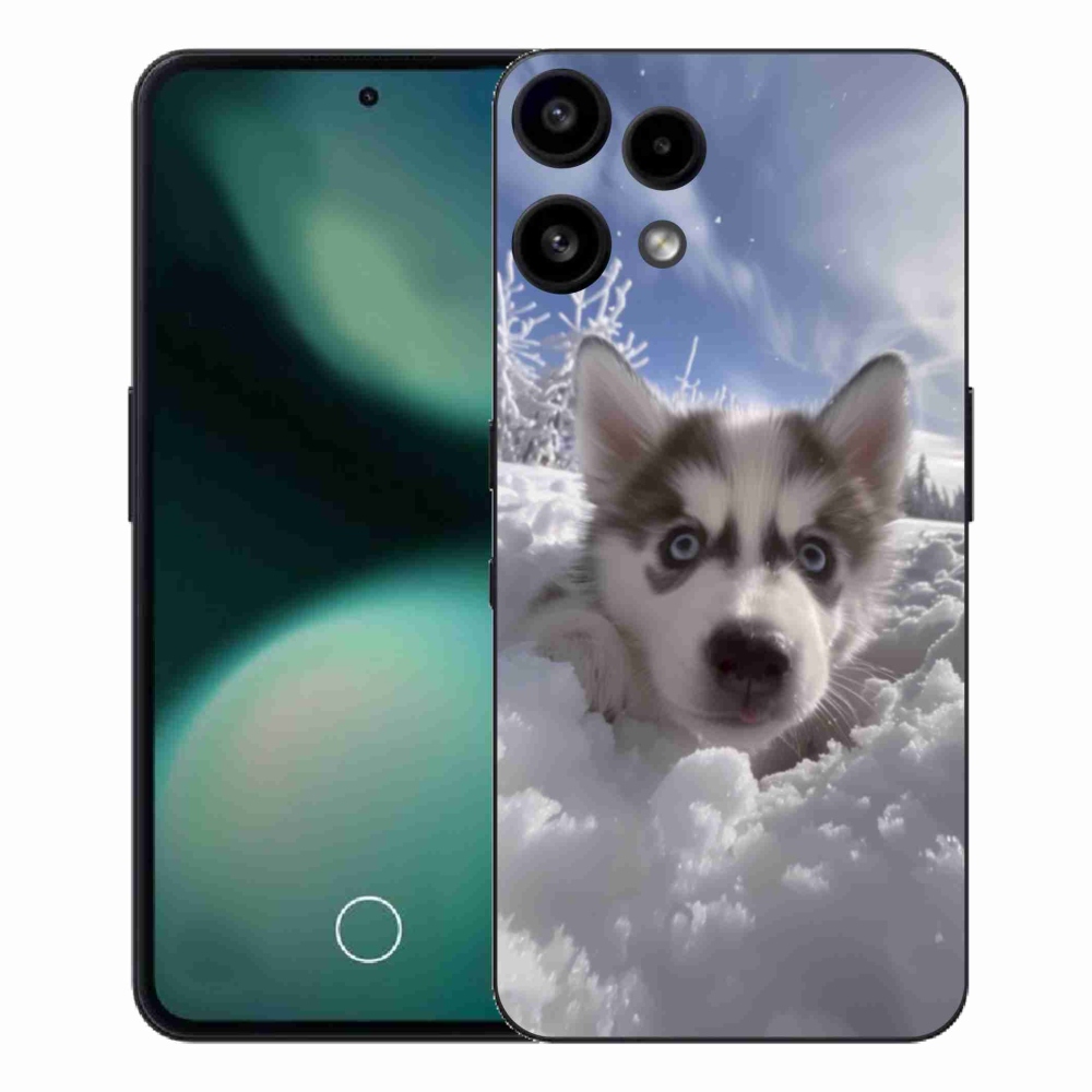 Gelový kryt mmCase na Nothing Phone (3a) Lite - husky ve sněhu