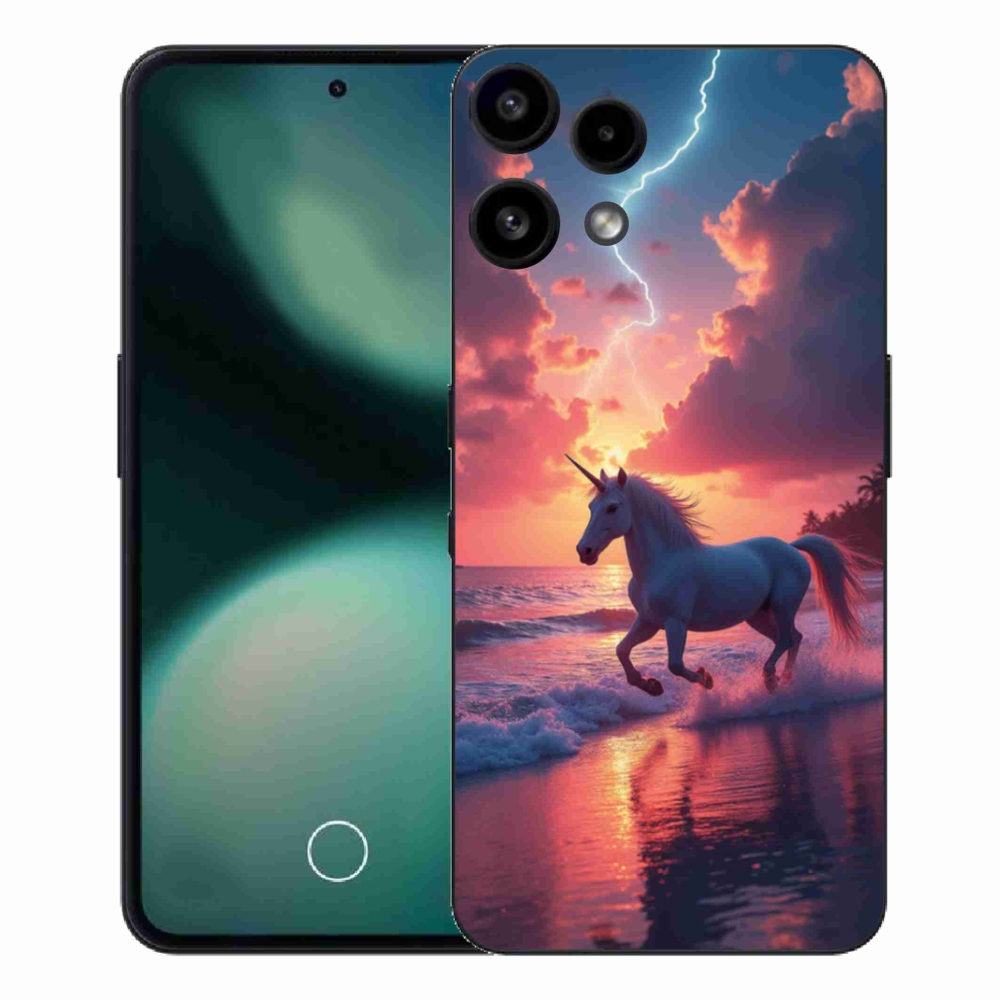 Gelový kryt mmCase na Nothing Phone (3a) Lite - jednorožec na pláži