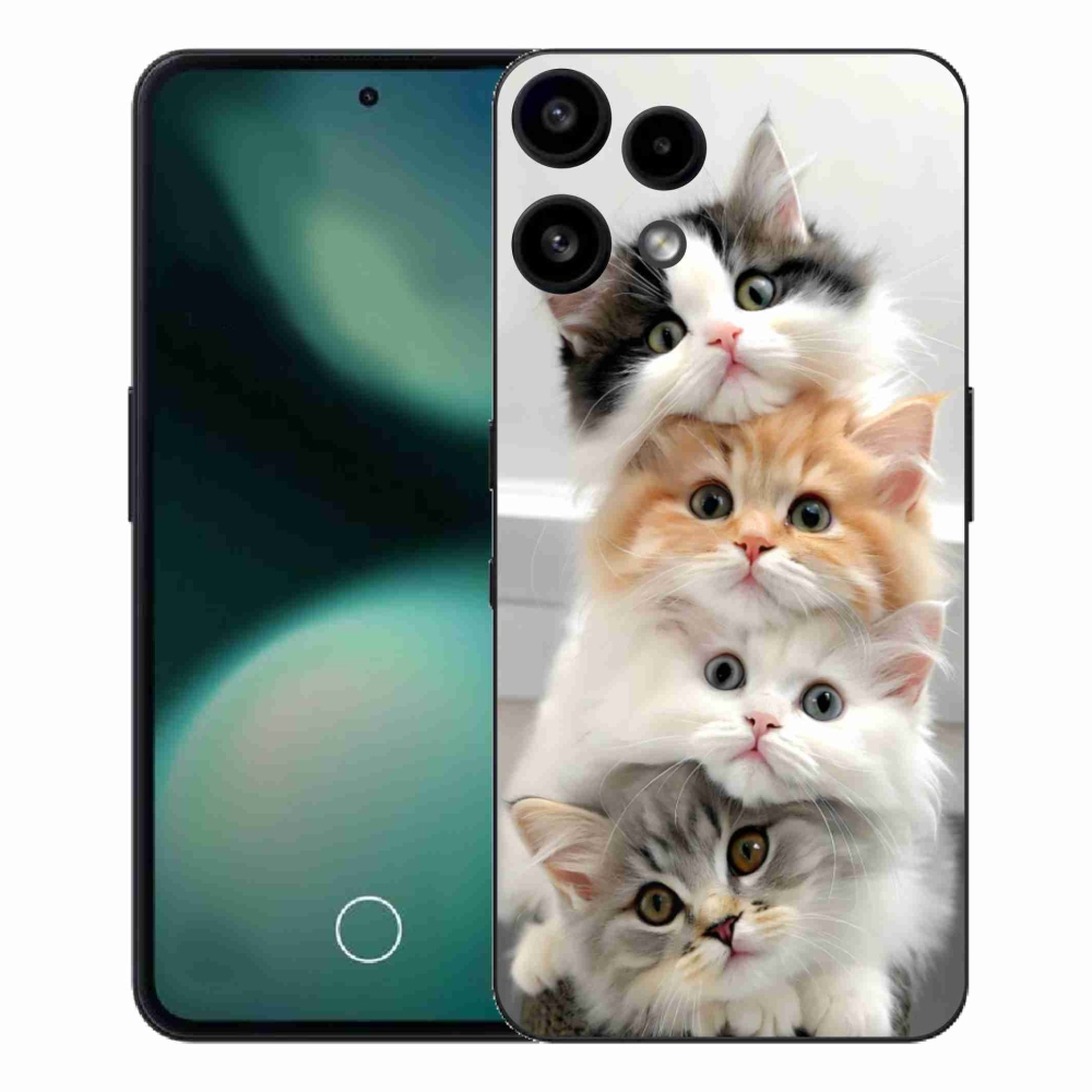 Gelový kryt mmCase na Nothing Phone (3a) Lite - kočičí parta