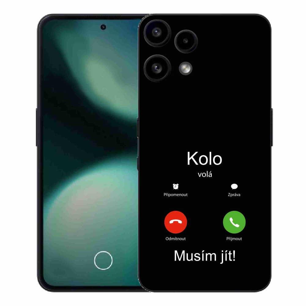 Gelový kryt mmCase na Nothing Phone (3a) Lite - kolo volá černé pozadí