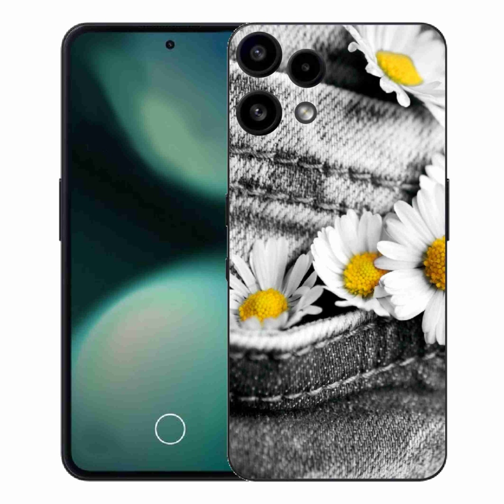 Gelový kryt mmCase na Nothing Phone (3a) Lite - kopretiny