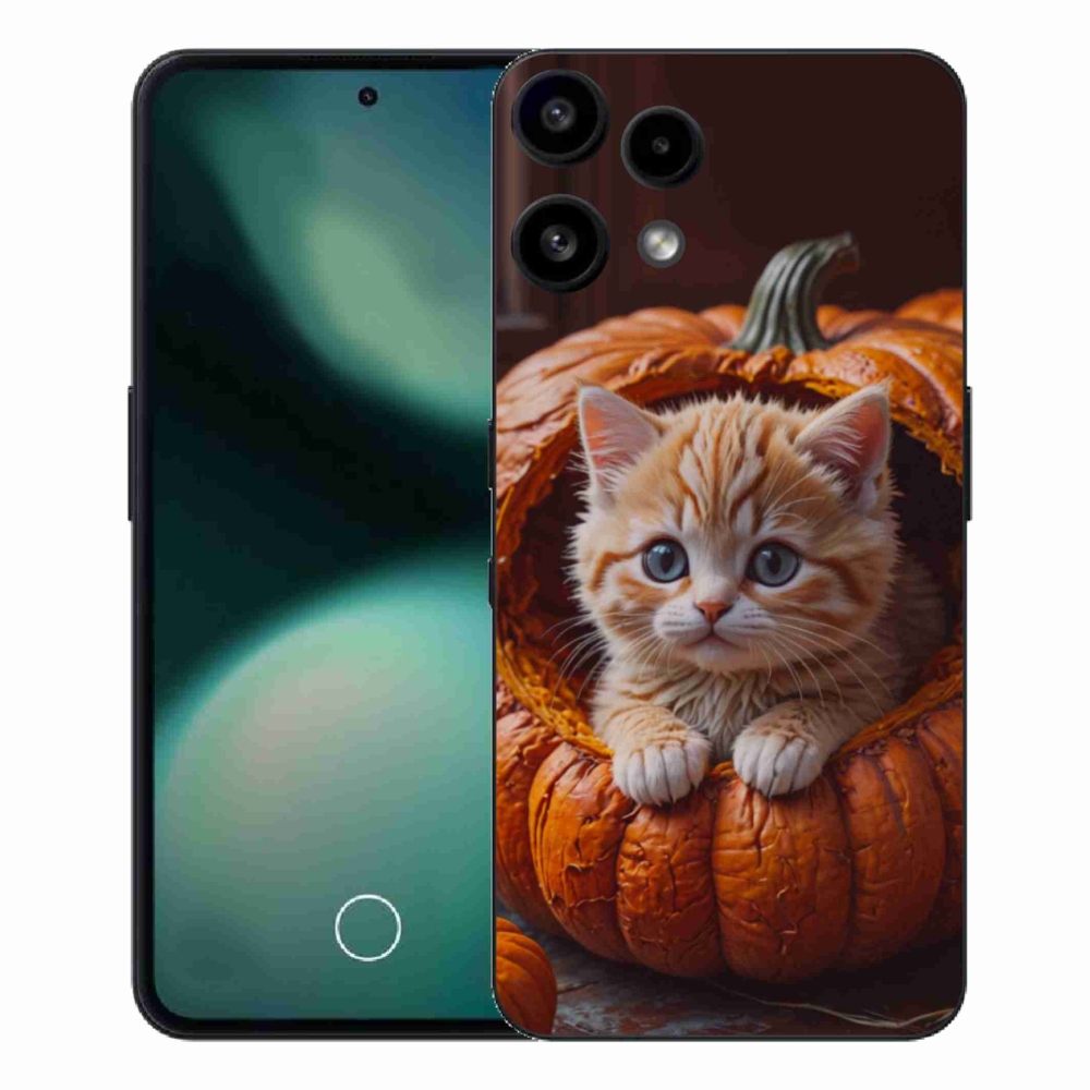 Gelový kryt mmCase na Nothing Phone (3a) Lite - kotě a dýně 2