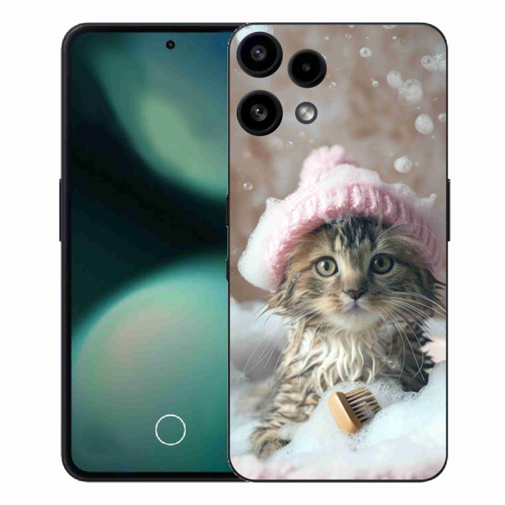 Gelový kryt mmCase na Nothing Phone (3a) Lite - kotě a koupel