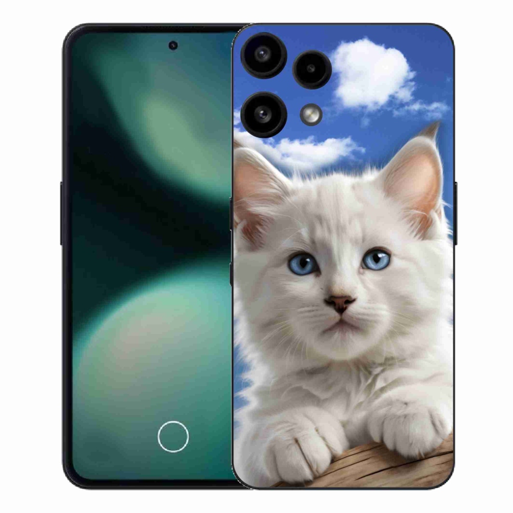 Gelový kryt mmCase na Nothing Phone (3a) Lite - kotě a oblaka