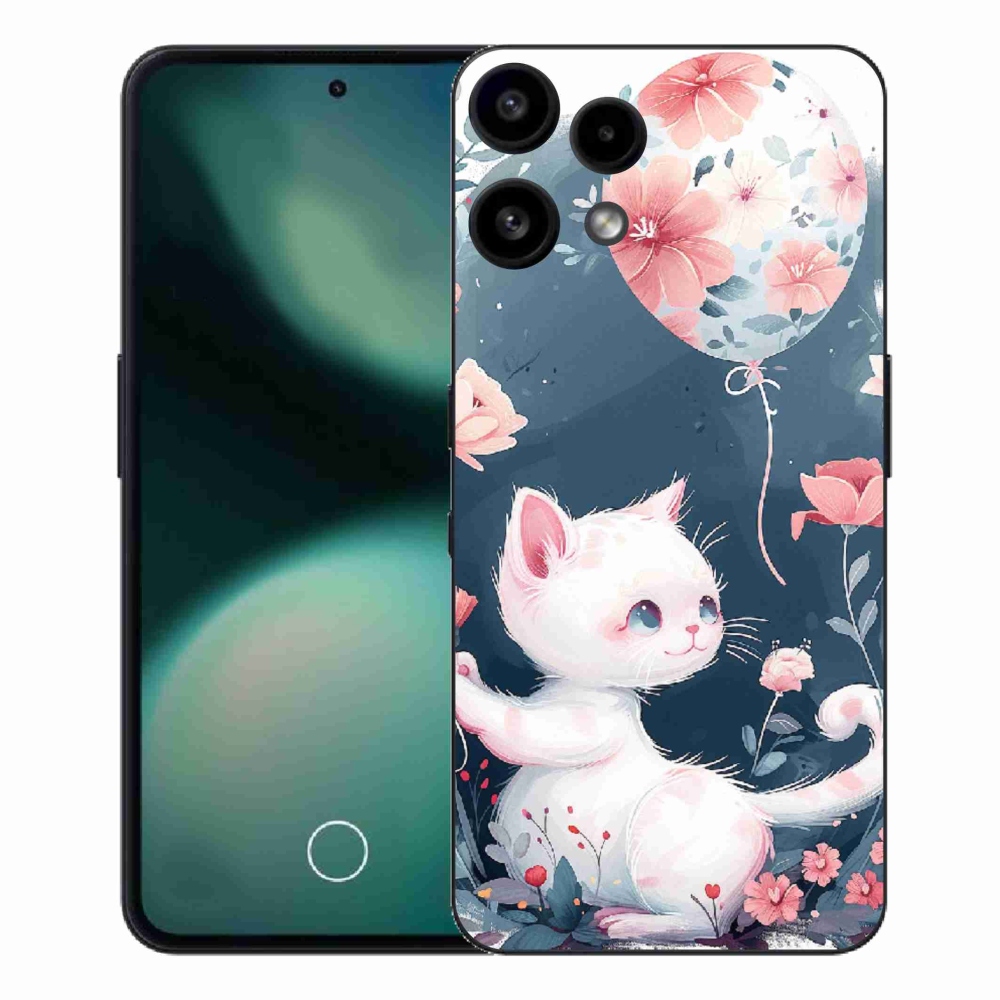 Gelový kryt mmCase na Nothing Phone (3a) Lite - kotě s balónkem