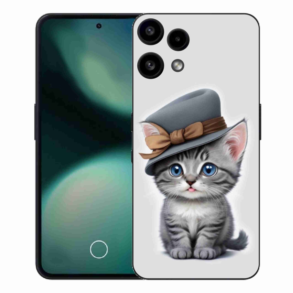Gelový kryt mmCase na Nothing Phone (3a) Lite - kotě s kloboukem