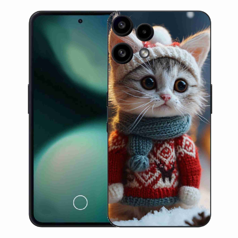 Gelový kryt mmCase na Nothing Phone (3a) Lite - kotě ve svetru