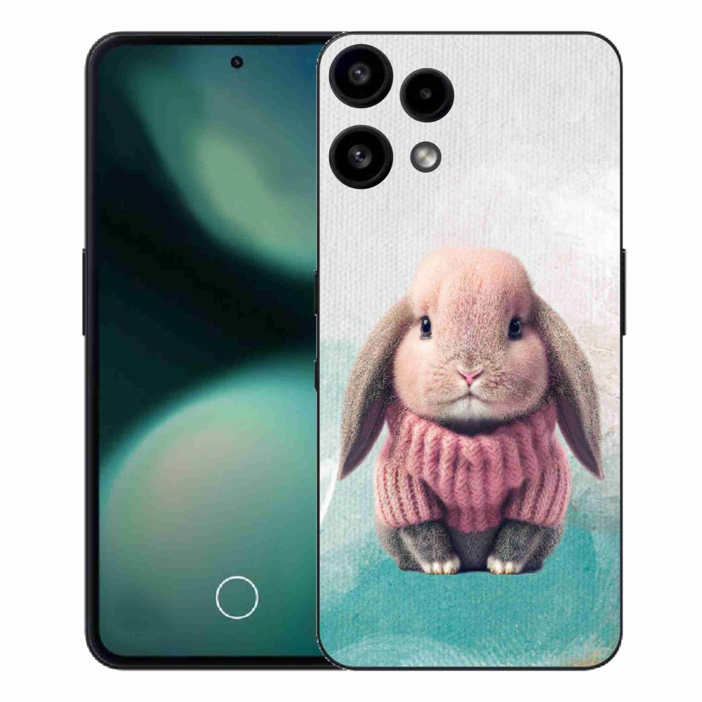 Gelový kryt mmCase na Nothing Phone (3a) Lite - králíček ve svetru