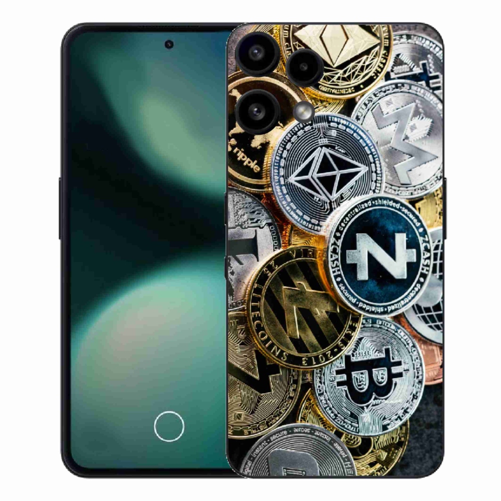 Gelový kryt mmCase na Nothing Phone (3a) Lite - kryptoměny