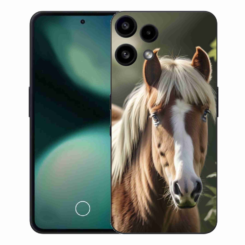 Gelový kryt mmCase na Nothing Phone (3a) Lite - kůň se světlou hřívou