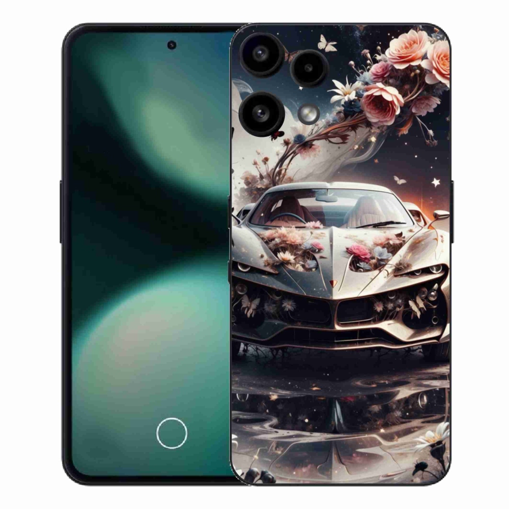 Gelový kryt mmCase na Nothing Phone (3a) Lite - květinový sportovní vůz