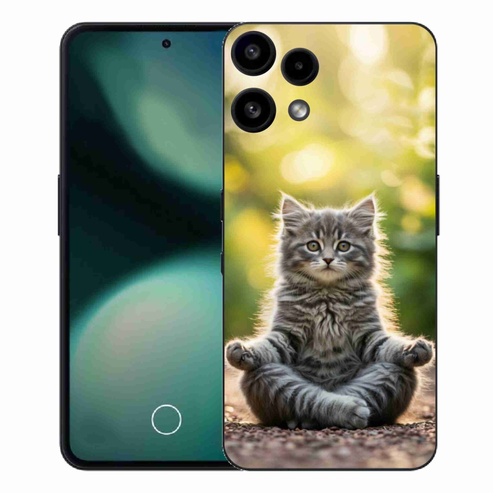 Gelový kryt mmCase na Nothing Phone (3a) Lite - meditující kotě