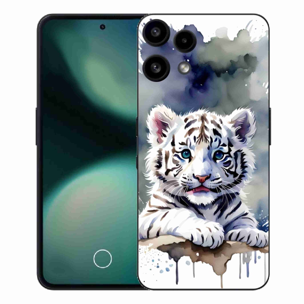 Gelový kryt mmCase na Nothing Phone (3a) Lite - mládě bílého tygra