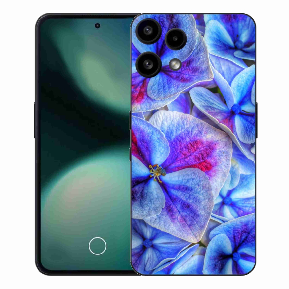 Gelový kryt mmCase na Nothing Phone (3a) Lite - modré květy 1