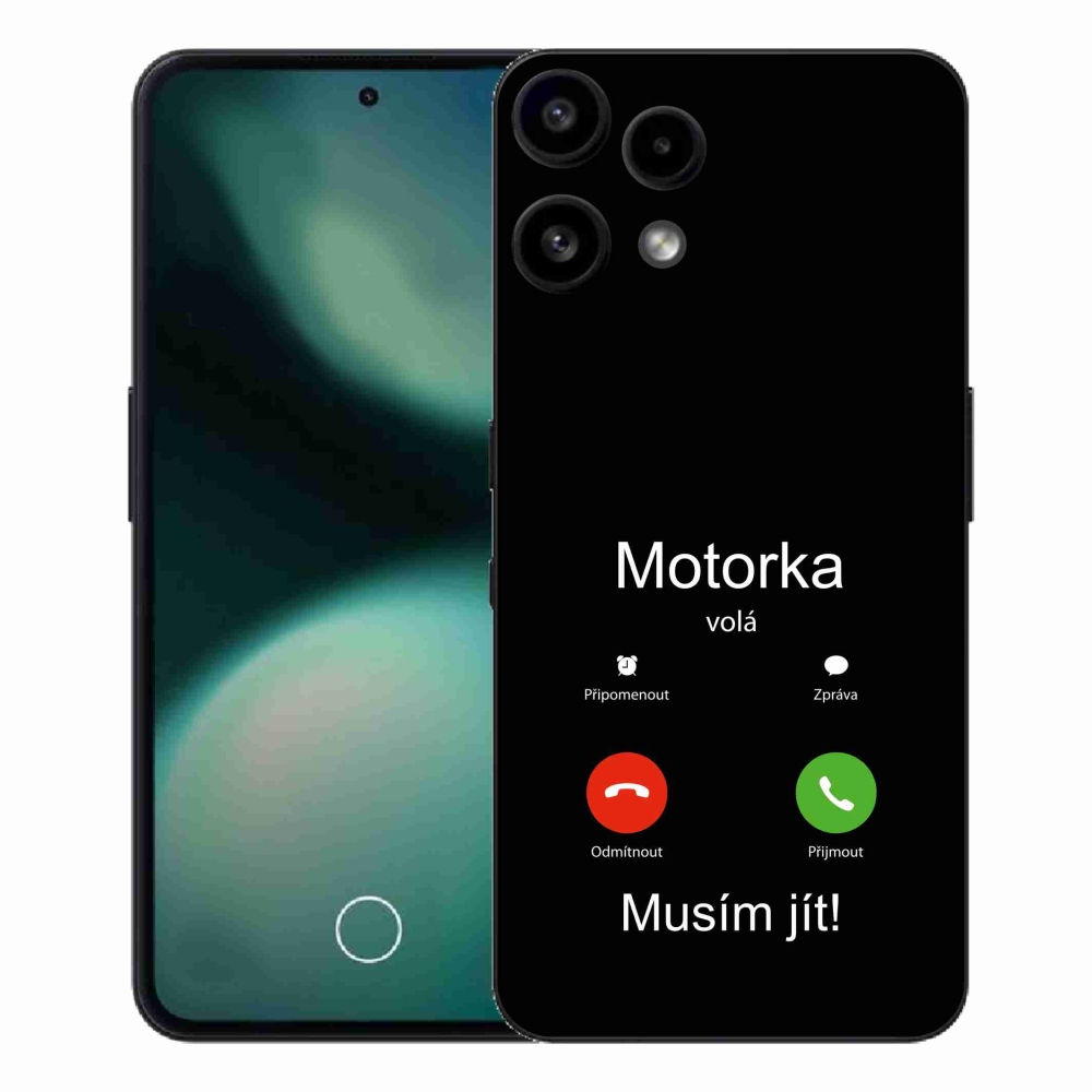 Gelový kryt mmCase na Nothing Phone (3a) Lite - motorka volá černé pozadí