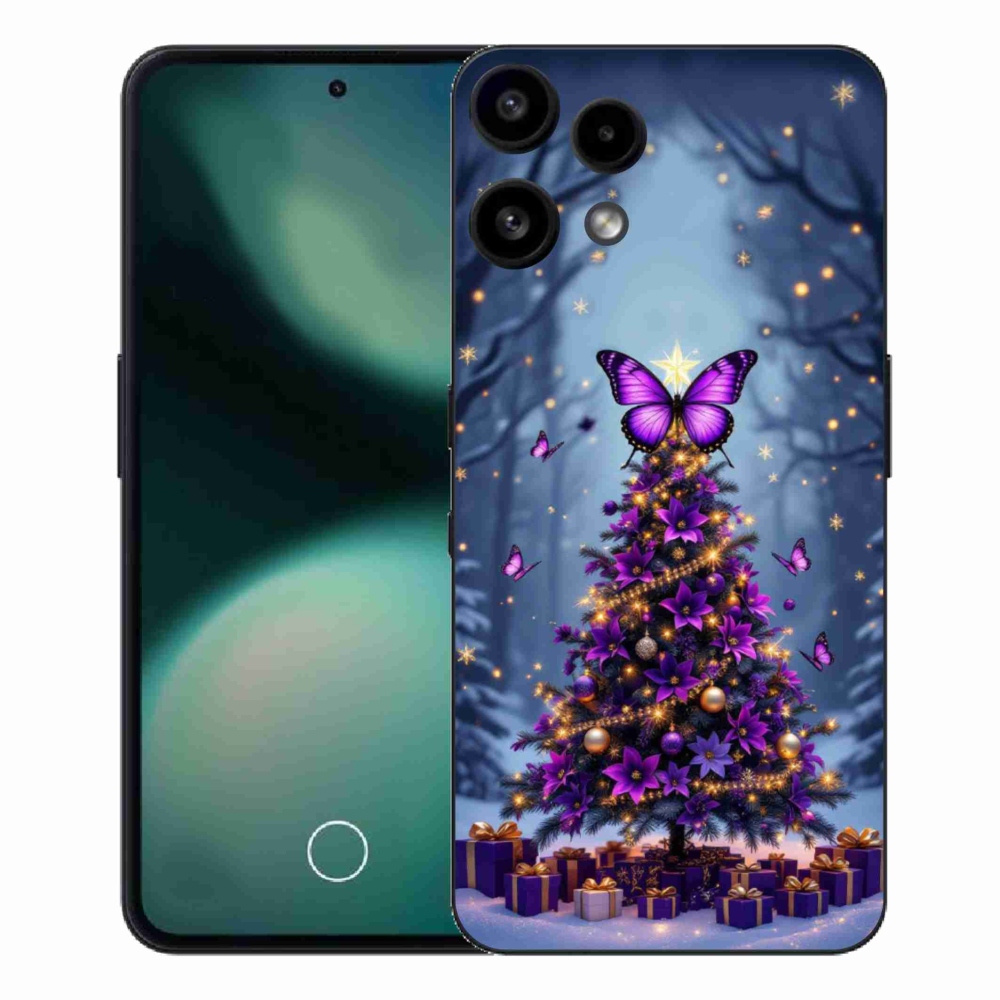 Gelový kryt mmCase na Nothing Phone (3a) Lite - motýlí vánoční stromek