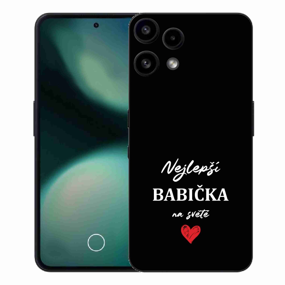 Gelový kryt mmCase na Nothing Phone (3a) Lite - nejlepší babička 1 černé pozadí