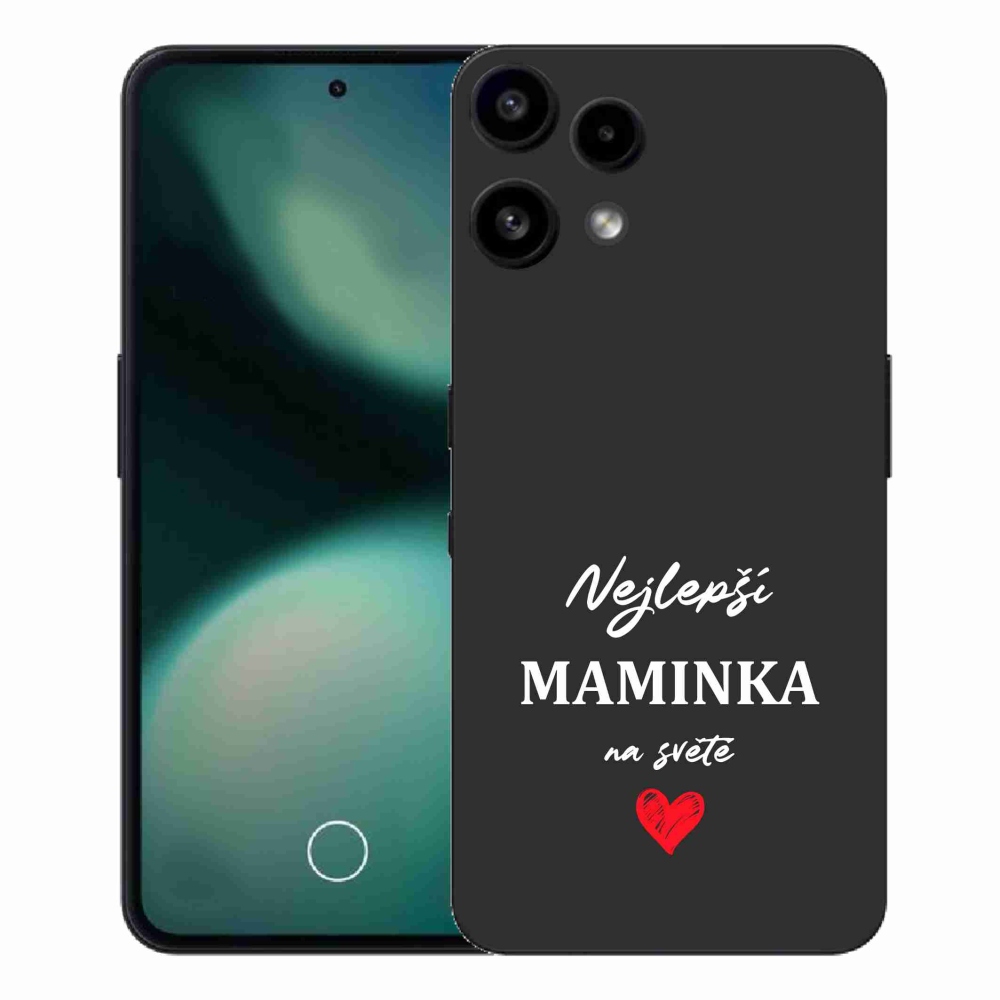 Gelový kryt mmCase na Nothing Phone (3a) Lite - nejlepší maminka 1 černé pozadí