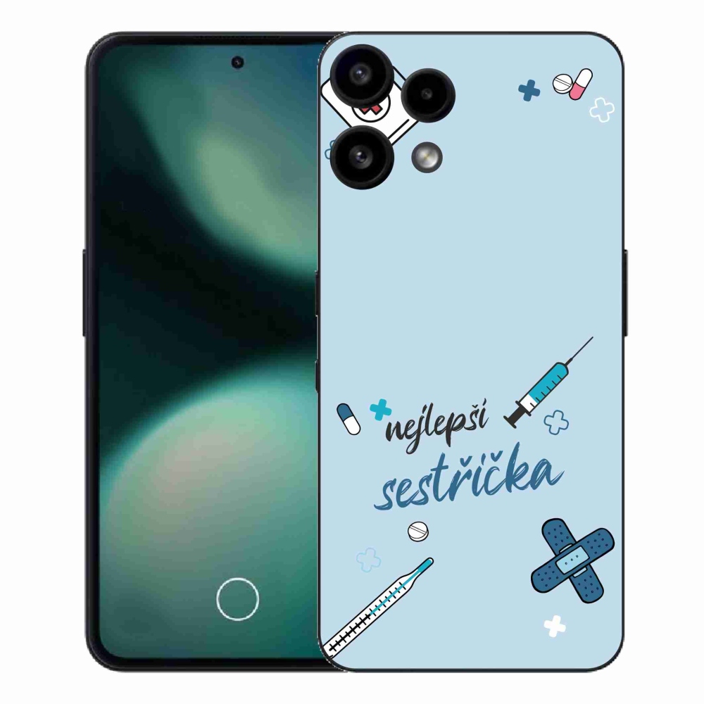 Gelový kryt mmCase na Nothing Phone (3a) Lite - nejlepší sestřička modré pozadí