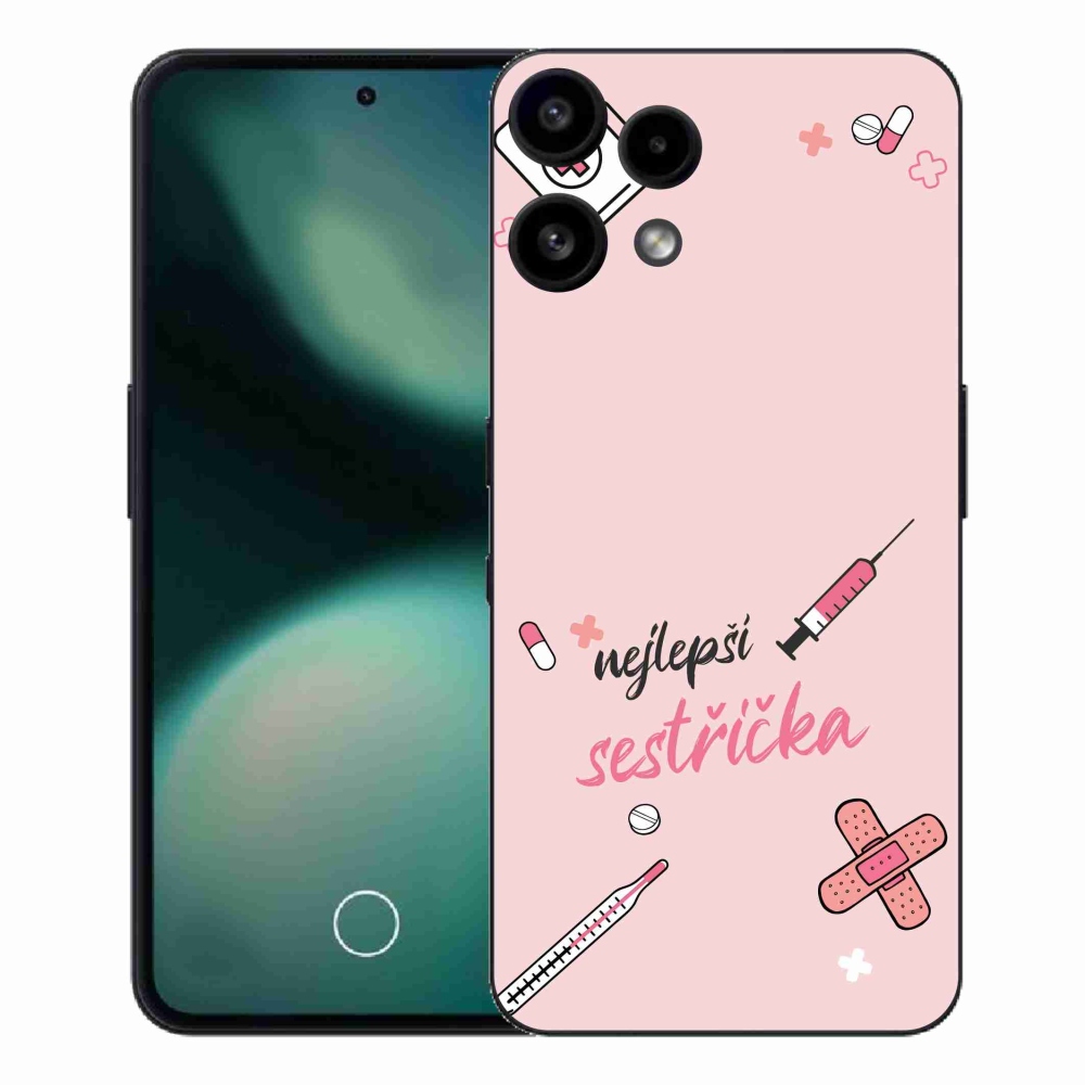 Gelový kryt mmCase na Nothing Phone (3a) Lite - nejlepší sestřička růžové pozadí