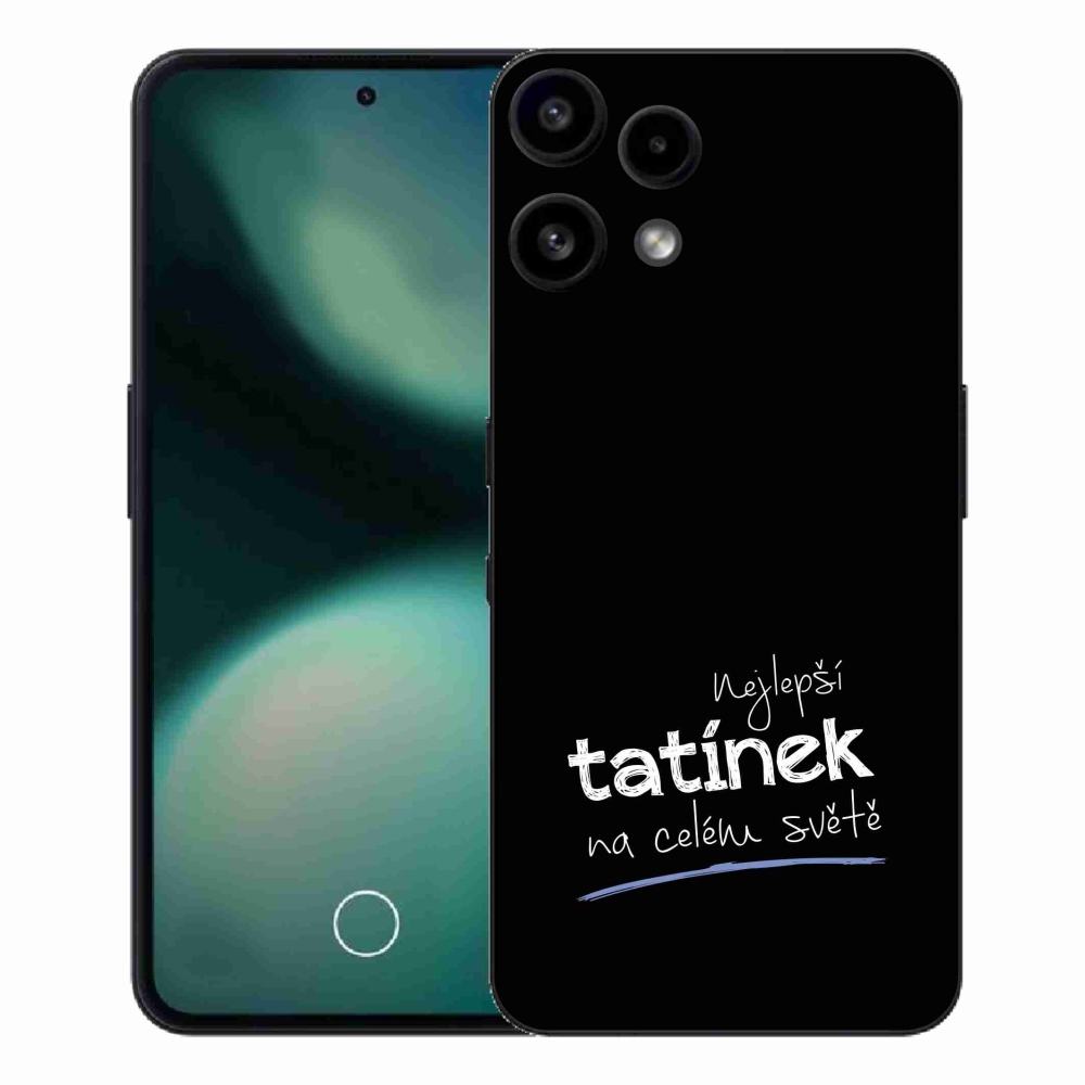 Gelový kryt mmCase na Nothing Phone (3a) Lite - nejlepší tatínek 4 černé pozadí