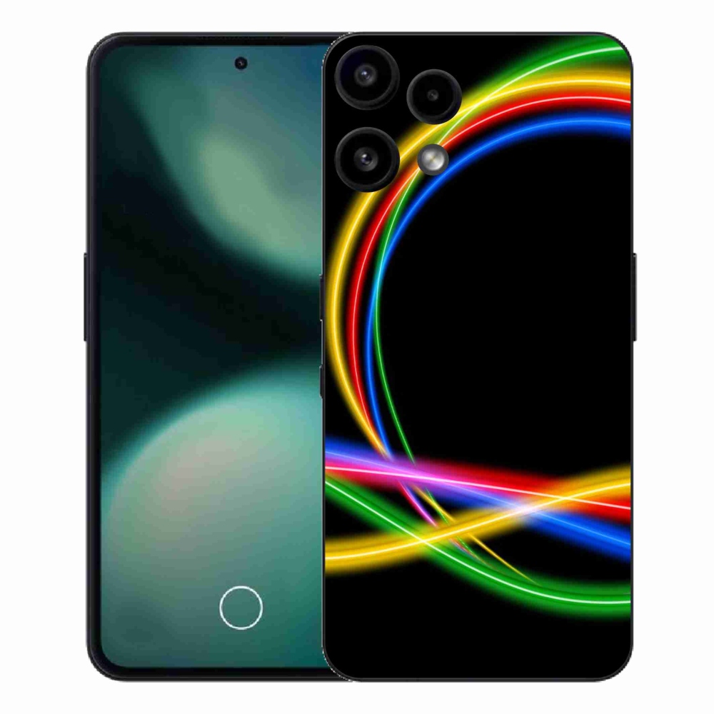 Gelový kryt mmCase na Nothing Phone (3a) Lite - neonové kruhy
