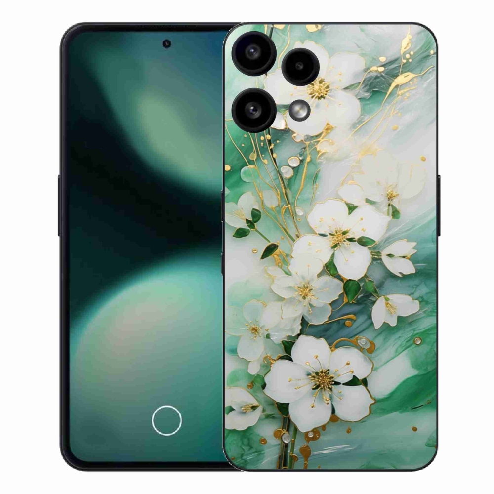 Gelový kryt mmCase na Nothing Phone (3a) Lite - něžné květy