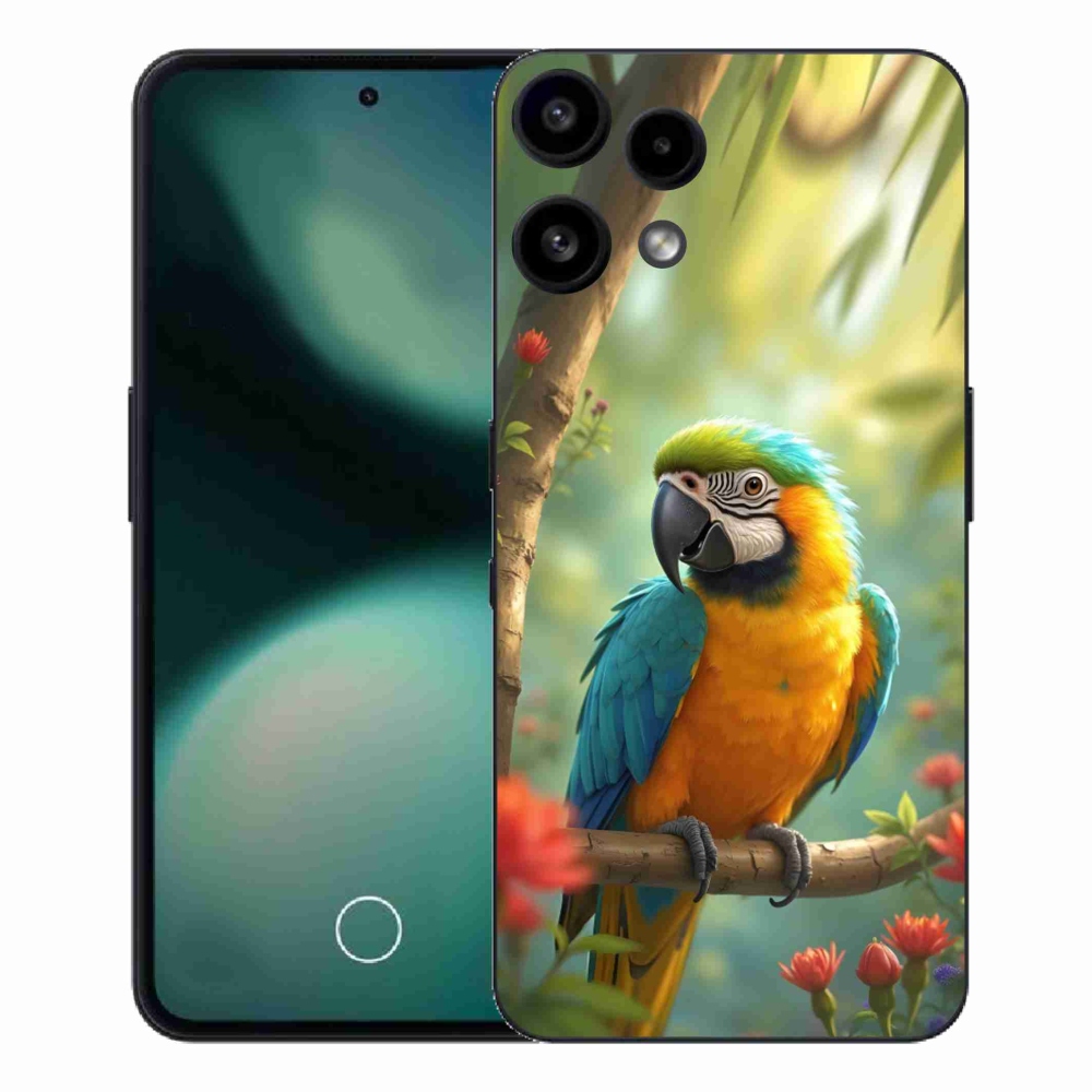 Gelový kryt mmCase na Nothing Phone (3a) Lite - papoušek ara modrožlutá