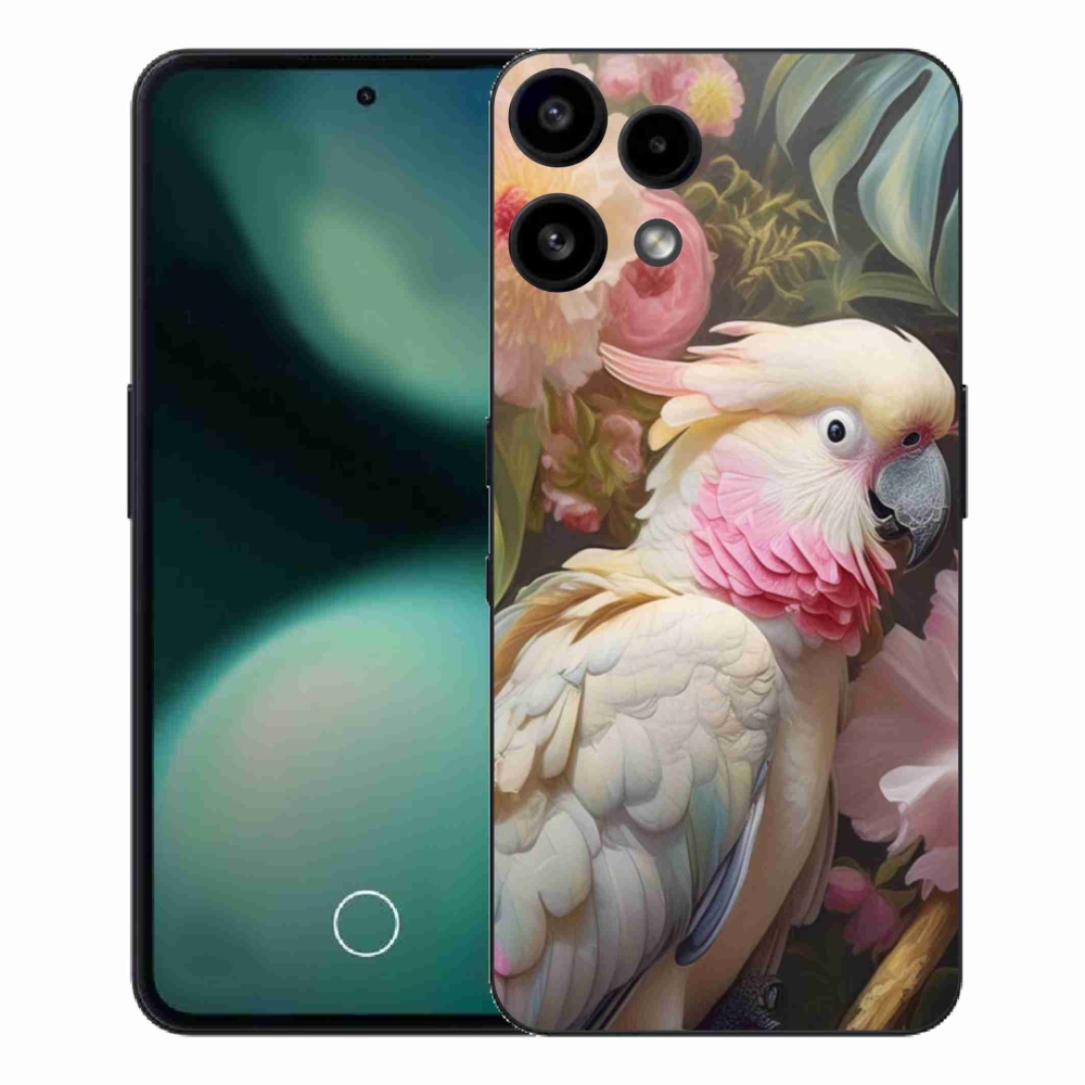 Gelový kryt mmCase na Nothing Phone (3a) Lite - papoušek kakadu růžový 2