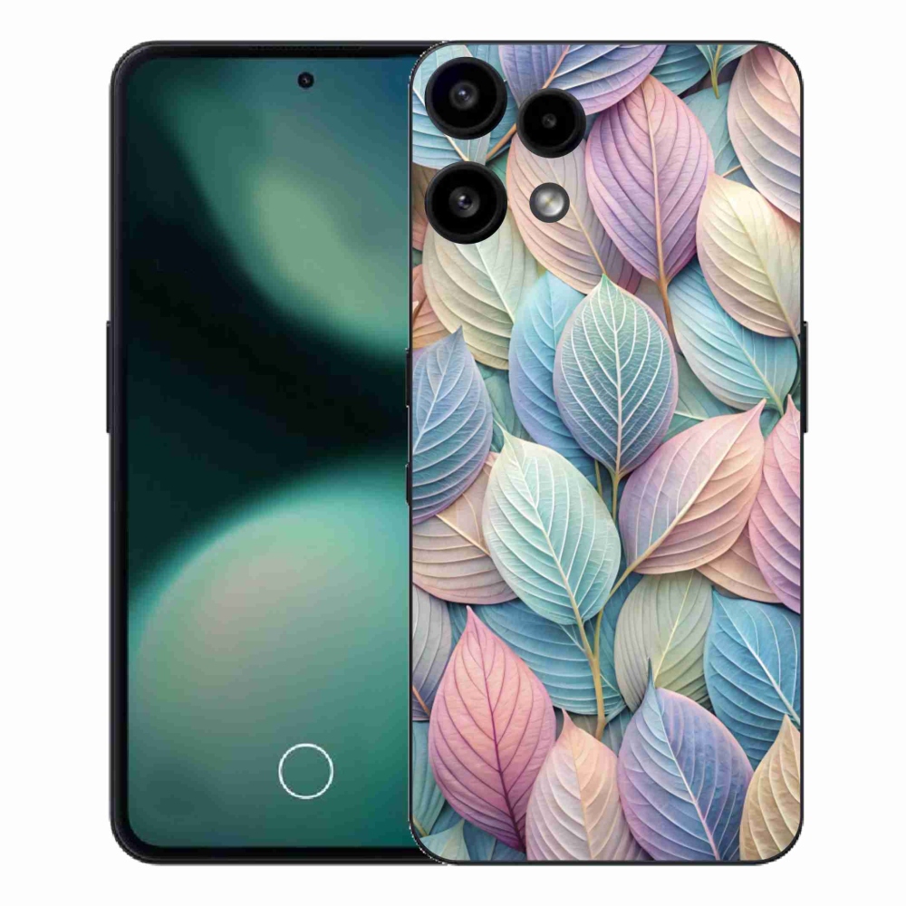 Gelový kryt mmCase na Nothing Phone (3a) Lite - pastelové listy