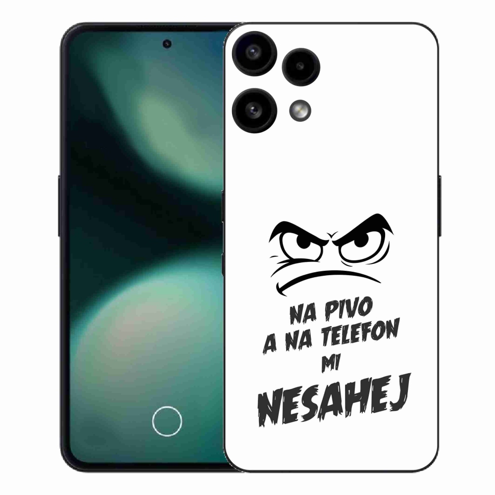 Gelový kryt mmCase na Nothing Phone (3a) Lite - pivní motiv 2 bílé pozadí